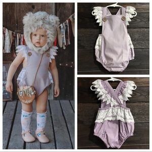 Handmade gentle Adeline romper